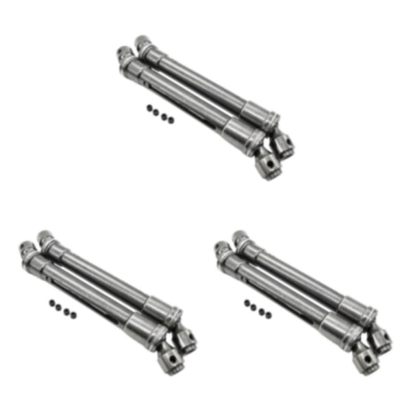1/2/3 2st Grå 112-152MM Metall Universal Drivaxel Led För 3Set