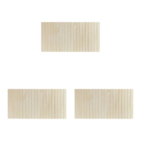 1/2/3/5 Mini 1/12 1/6 skala Dockhusväggpanel gör det själv i trä S Unpainted 3Set