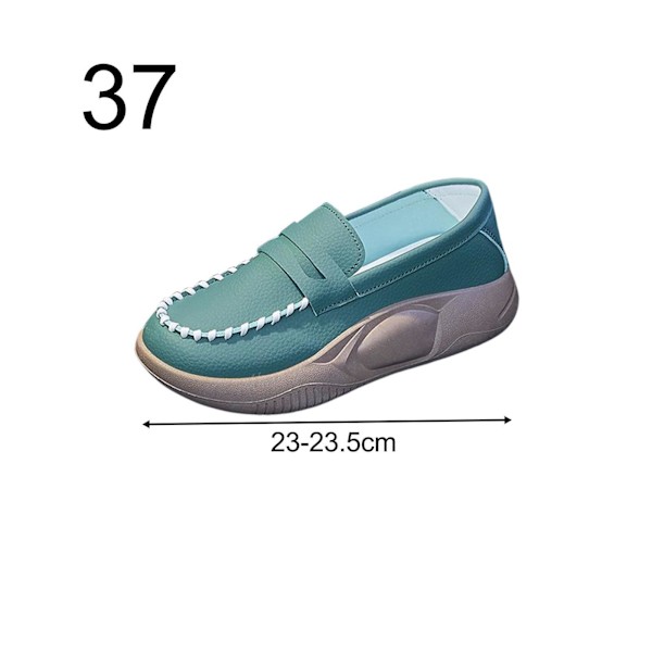 Casual Damskor Bekväma För Slip On Mjuk för Inomhus Green Size 37
