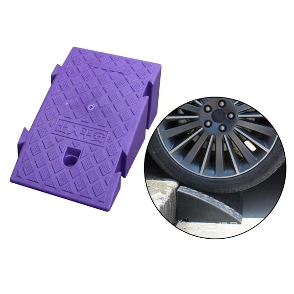 Halkfri bärbar trottoarramp Tröskelramp för rullstol Trottoarramp Purple 16cm