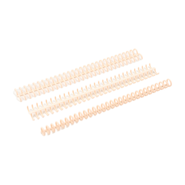 10 stycken plast 30-håls bindringar flexibla och lätta att lossa Light pink+10pcs