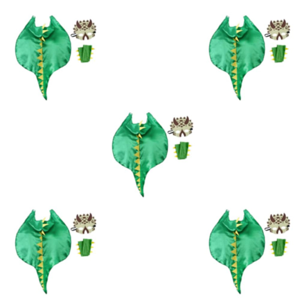 1/2/3/5 Dragon Clothing Trick or Treating Cape Cosplay Cartoon Dragon Clothing 82.5x66cm 5Set