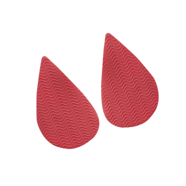 1/2/3/5 Non För Slip Shoe Pads Självhäftande gummi för hög Tip Head Red 1Set
