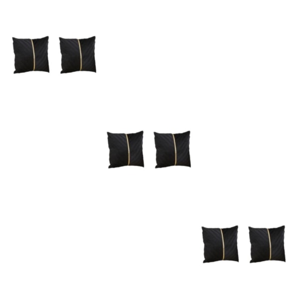 1/2/3 2st Polyester Soffa Heminredning Sammet Cover Med black 3PCS