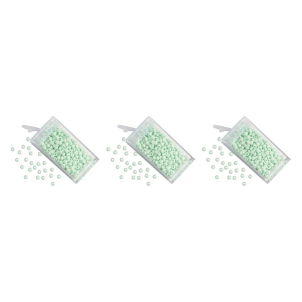 1/2/3/5 Beads DIY Smycken Retro Craft Kit Etniskt för hantverksmärke green 3mm 3Set