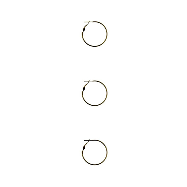 1/2/3/5 20 st 30 mm rund bågeögla, framställning av örhängen Bronze 3Set