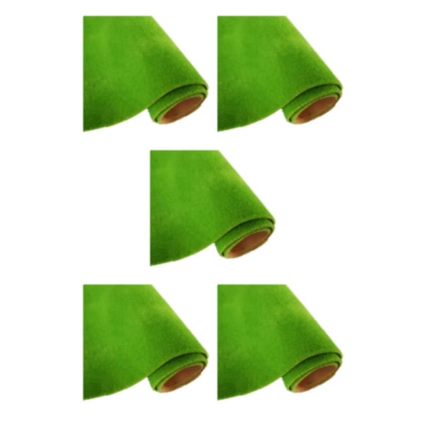 1/2/3/5 PVC Lågt underhåll konstgräs gräsmatta för realistisk 102 light green 5Set
