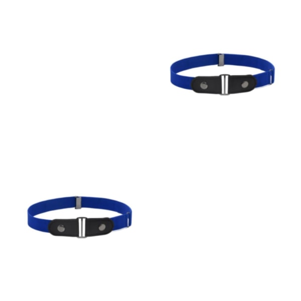 1/2/3/5 Bälte Inget Spänne Osynlig Moderiktig Långvarig Fresh Blue 2PCS