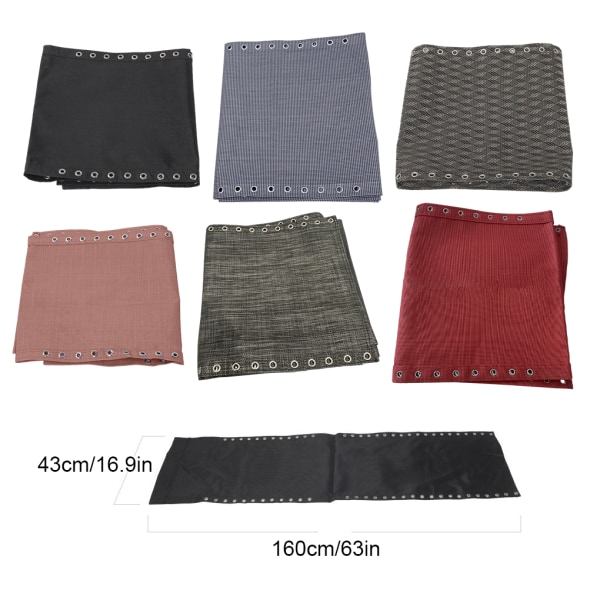 1/2/3 Andningsbar och bekväm stolbyte Tyg Robust Linen grey 160*43cm 1Set