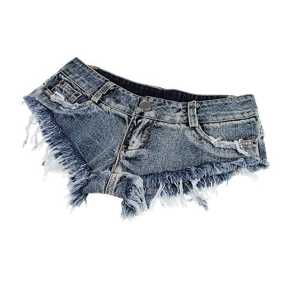1/2 Kvinnor Slim Fit Low Waist Distressed Jeans Hot Micro Stretchy blue S 1Set