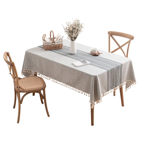 1/2 Elegant och tålig duk för hem och restaurang grey 135*135cm,1 2PCS