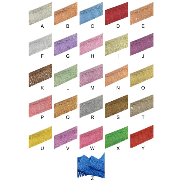 Polyester Eleganta fransar för tofs för sömnad och sömnad Gaudy pink 23