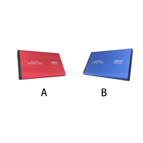 1/2/3/5 Bärbar förvaringsenhet Box - Sandblästring LED-indikator red 1 Pc