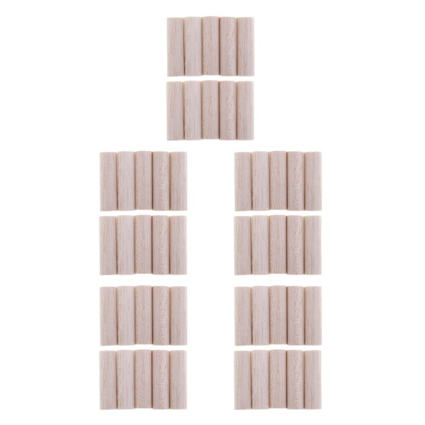 1/5 Balsa Wood Stick oavslutad DIY Woodworking Craft Modeling Wood 10 pcs 50mm 5PCS