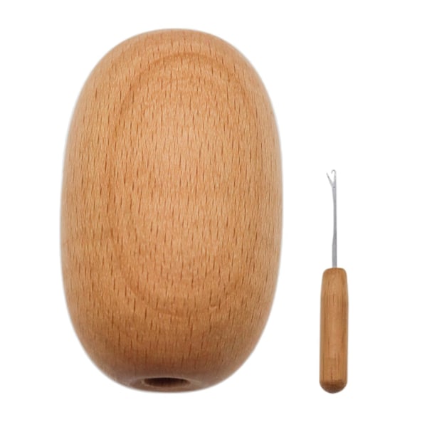 1/2/3 1 bit stoppande ägg med nål DIY Smooth Crochet 2PCS