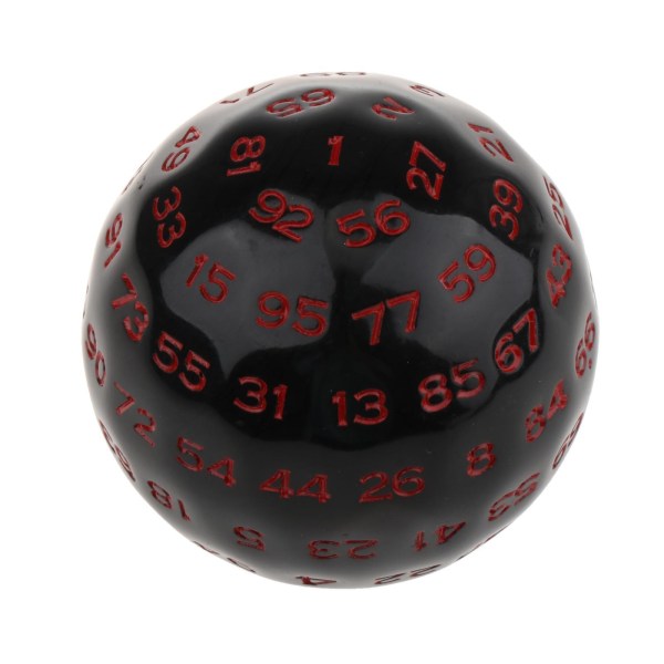 1/3 multi akryltärningar för bordsbräderollspel Red 48mm 1Set