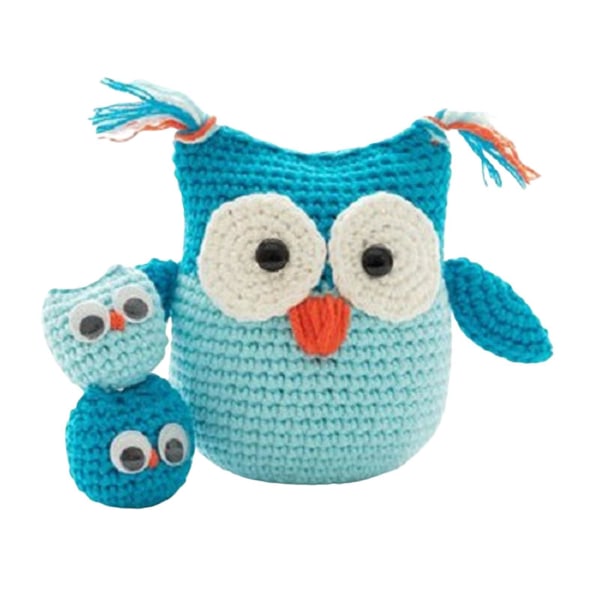 1/2/3/5 DIY Crochet Kit Handstickning Toy Classic för födelsedag Blue 1 Pc