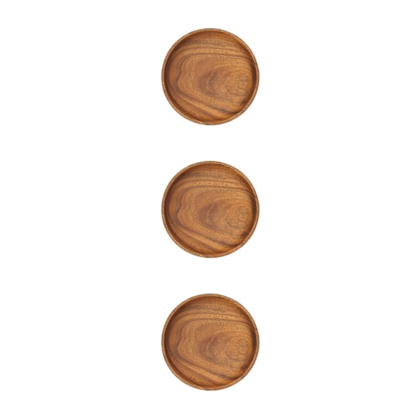 1/3 bambu trä gul valnöt Utsökt hantverk naturlig stil 3Set
