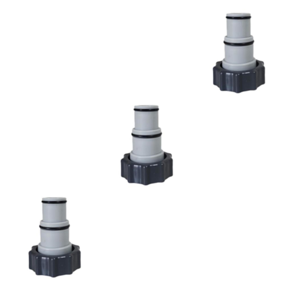 1/2/3 Portabel Poolslang Adapter Beslag Hållbar Ventil med 3PCS