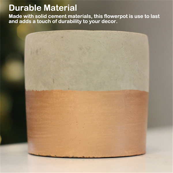 1/2/3/5 Cementkruka Kruka Blomkruka Behållare Cylindrisk Rose Gold 1 Pc