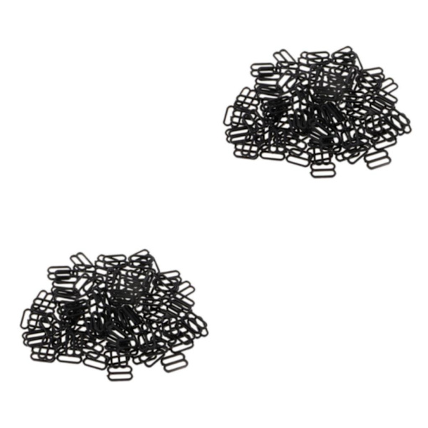 1/2/3/5 100 st Nylon BH-rem Spännen Sliders Krokar 8 Underkläder 12mm 2Set