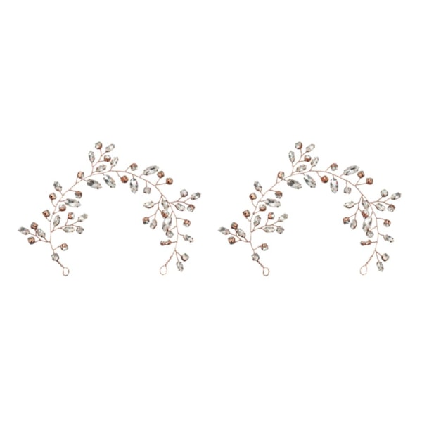 1/2/3/5 Elegant bröllopshårkammar gjorda av legering Inte lätt att Rose Gold 2PCS