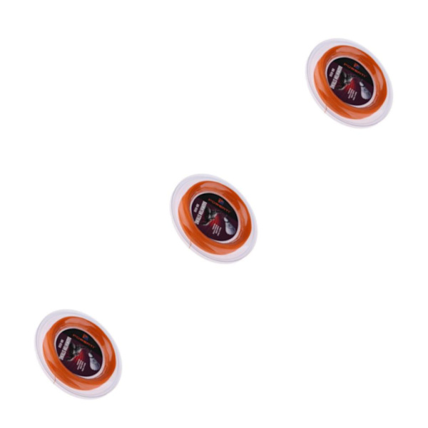 1/2/3 Smidig och slitstark Nylon Badminton Racket String Hög Orange 200m 3PCS
