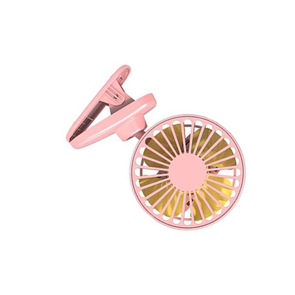 Clip on Fan Delicate Simple Mute Household Cool Tool Justerbar Pink