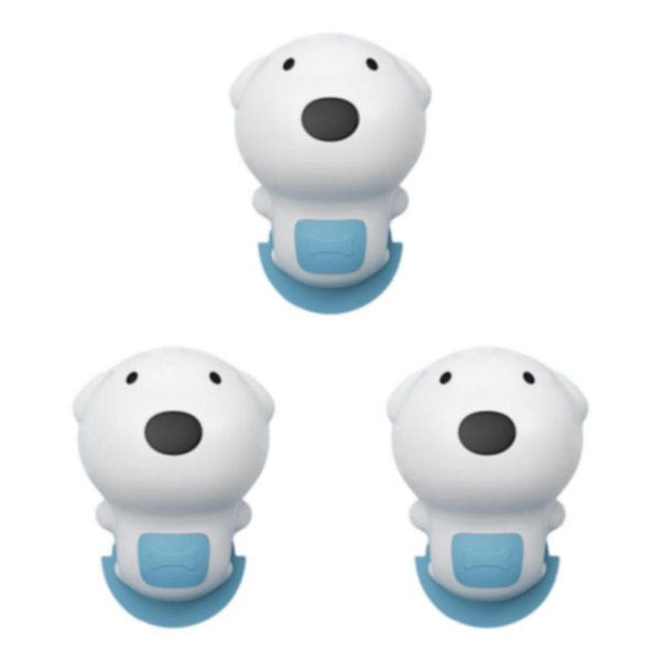 1/2/3 Söt Baby Safety Lock Stopper Baby Safety Protection blue puppy 6.5x8.9cm 3Set
