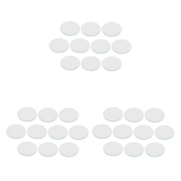 1/2/3/5 10 delar platt watch Ersättningsdel Clear 33.5mm 3Set