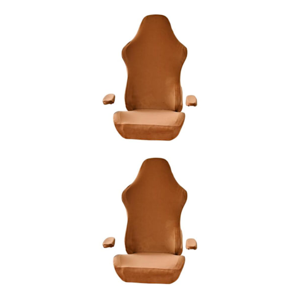 1/2/3/5 Kontorsstol Underlägg med för armstödsöverdrag Snygg Yellow 2PCS