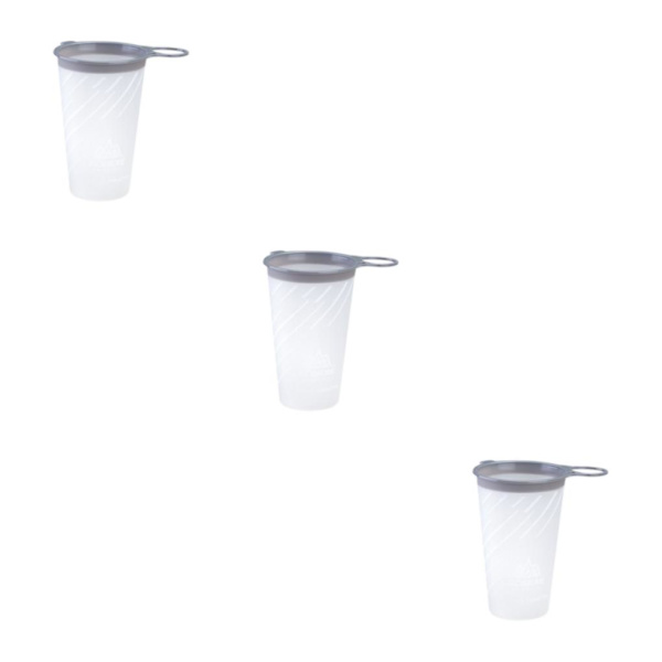 1/2/3/5 lätt och bärbar vattenflaska för att köra lätt Bright Moon White 200ml 3PCS