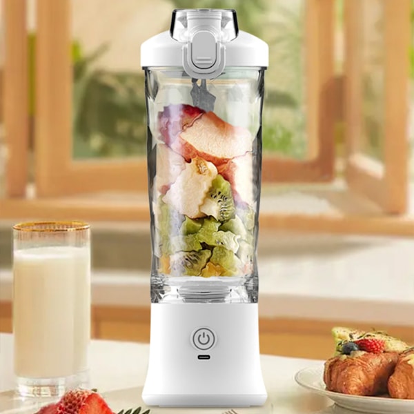 USB laddning Bärbar Juicer 600ml Multifunktionell med hög kapacitet pink