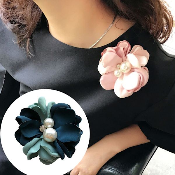 1/5 grön blomma hårklämma Vackert tillbehör för alla frisyr 1Set