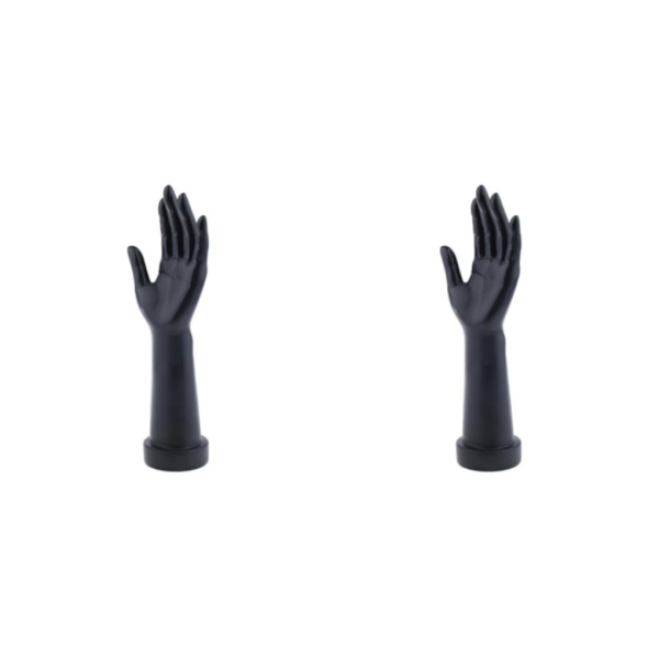 1/2 hand smycken display stativ kvinnlig hand skyltdocka modell rekvisita Black Left 2Set