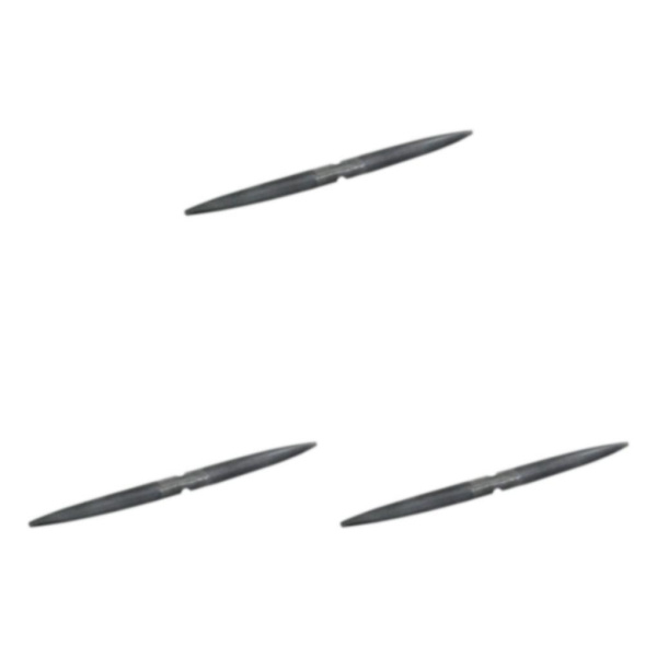 1/3 vaxer Fil dubbelt huvud 8 tum halvrunda för vaxarbetare 3PCS