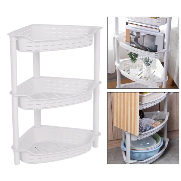 1/2/3 badrumsförvaring Fristående 3 lager för kontor white small 1 Pc