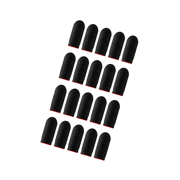 1/2/3/5 20 delar Gaming Finger Sleeves Anti Sweat Andas Red 45 x 25mm 1Set