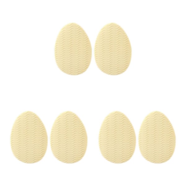 1/2/3/5 Non För Slip Shoe Pads Självhäftande gummi för hög Round Head Apricot 3Set