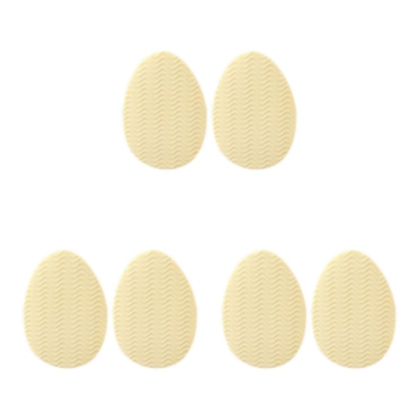 1/2/3/5 Non För Slip Shoe Pads Självhäftande gummi för hög Round Head Apricot 3Set