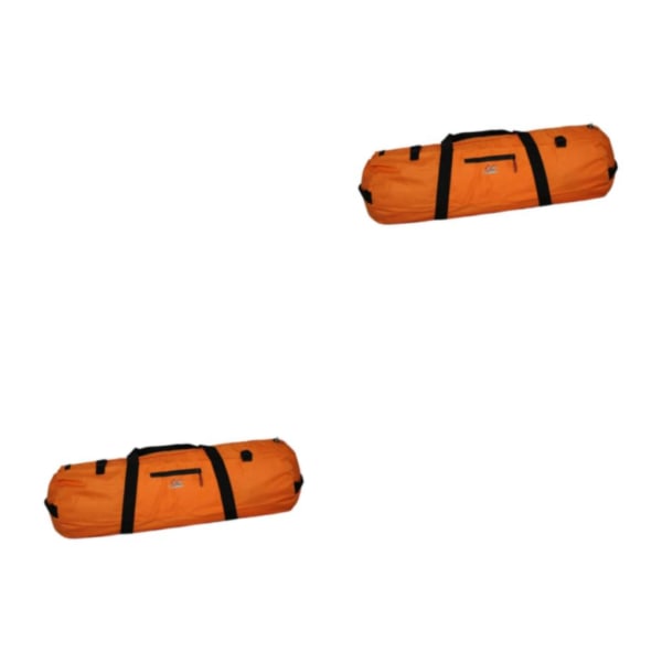 1/2 campingtält förvaringsväska Duffel vattentät case Picknick Orange 90cmx30cm L 2PCS