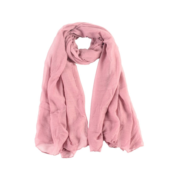 1/2/3/5 Mjuka andningsbara halsdukar för kvinnor Lyxiga och light pink 1Set