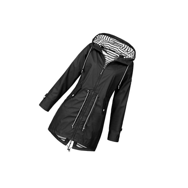 1/2/3/5 Hoodie Mjuk damjacka Vattentät regnkappa utomhus black 4XL 1Set