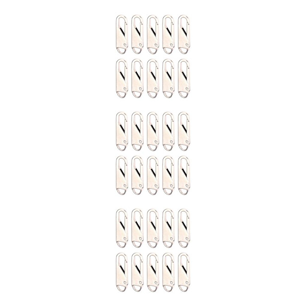 1/2/3/5 10 st För Zipper Pull Replacement Metal För Zipper Silver 10 pcs 3PCS