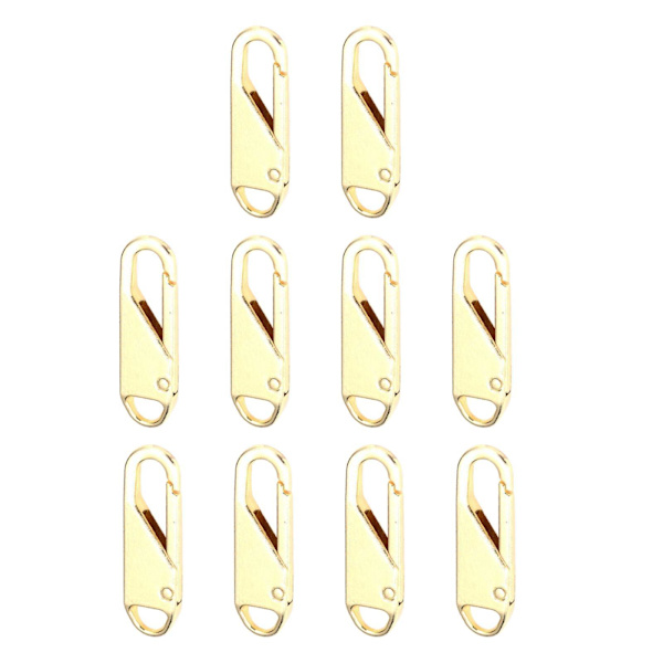 1/2/3/5 10 st För Zipper Pull Replacement Metal För Zipper Gold 10 pcs 1 Pc