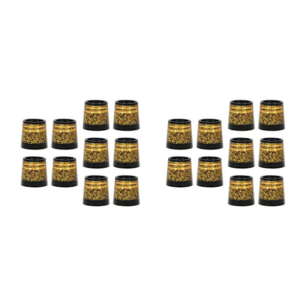 1/2/3 förpackning med 10 golfjärnhylsor avsmalnande skafthylsor Gold 2PCS