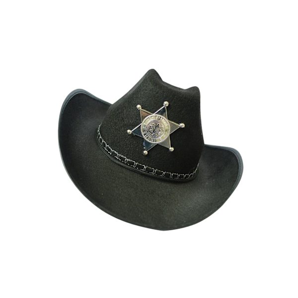 Damer Män Western Cowboyhatt Solhatt med String För Jazzhatt Black