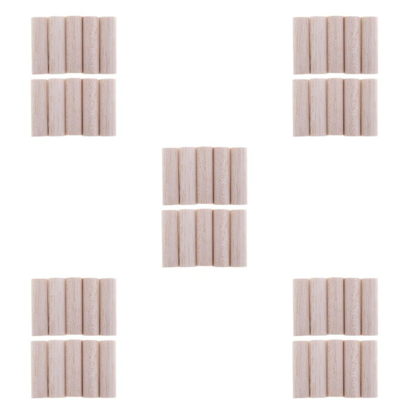 1/5 Balsa Wood Stick oavslutad DIY Woodworking Craft Modeling Wood 10 pcs 50mm 5PCS
