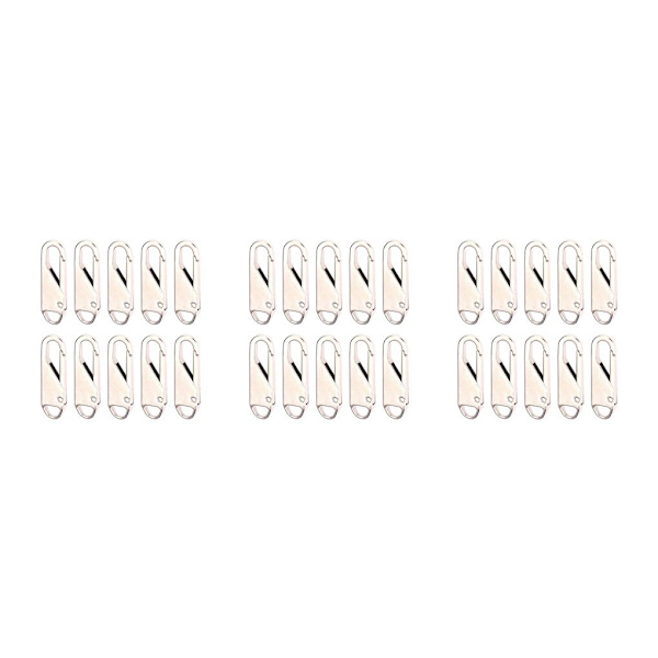1/2/3/5 10 st För Zipper Pull Replacement Metal För Zipper Silver 10 pcs 3PCS