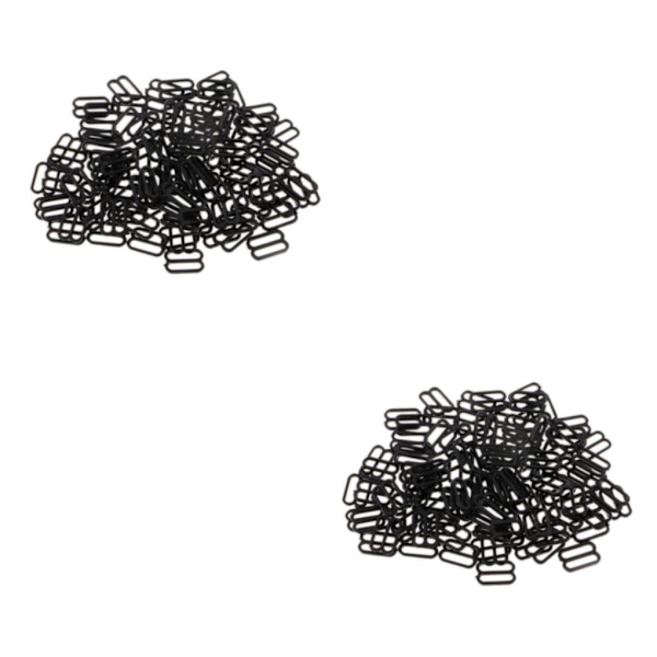 1/2/3/5 100 st Nylon BH-rem Spännen Sliders Krokar 8 Underkläder 12mm 2Set